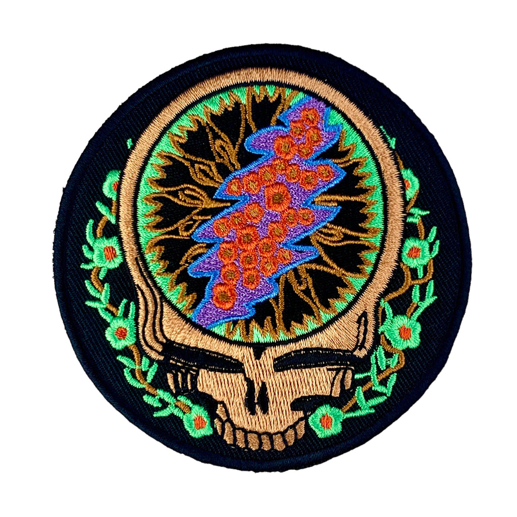 New Embroidery Grateful Dead Steal Your Face Logo Pin Collection