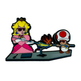 Glassblowing Mario + Luigi On the Lathe + Peach & Toad Millie Artist - 3 Pack Pin